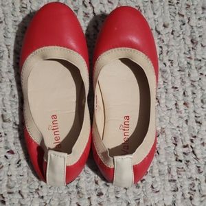 Red with nude lining Ballet Shoes